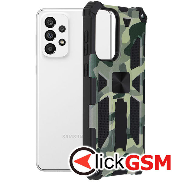 Techsuit - Blazor Series - Samsung Galaxy A73 5G - Camo Lime