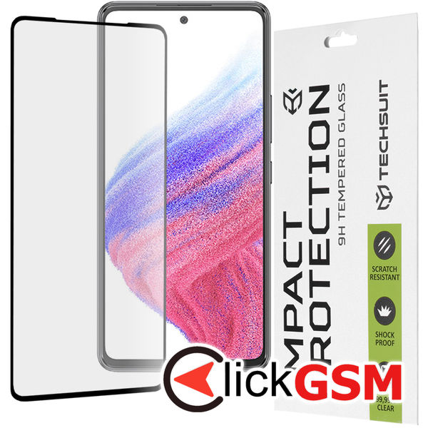 Techsuit - 111D Full Cover / Full Glue Glass - Samsung Galaxy A53 5G - Black