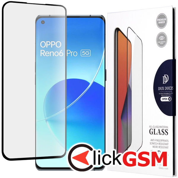 Dux Ducis - Tempered Glass - Oppo Reno6 Pro 5G (Snapdragon) - Black
