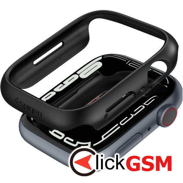 Spigen - Thin Fit - Apple Watch 7 / 8 / 9 (45mm) - Black