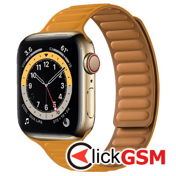 Techsuit - Watchband (W035) for WOMEN - Apple Watch 1/2/3/4/5/6/7/8/9/SE/SE 2 (38/40/41mm) - Orange
