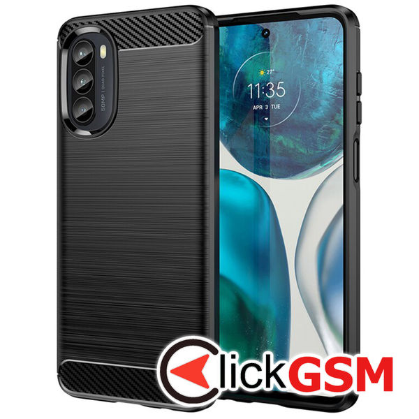 Techsuit - Carbon Silicone - Motorola Moto G52 4G / Moto G82 5G - Black