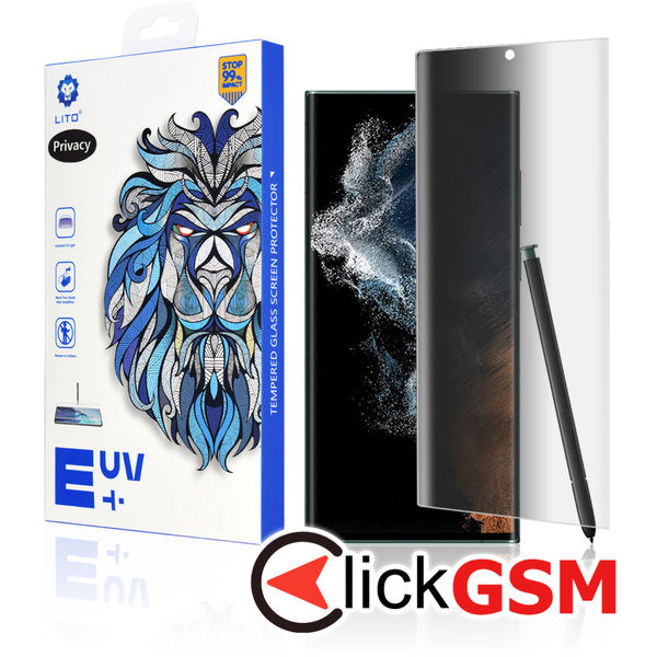 Lito - 3D UV Glass - Samsung Galaxy S22 Ultra 5G - PRIVACY