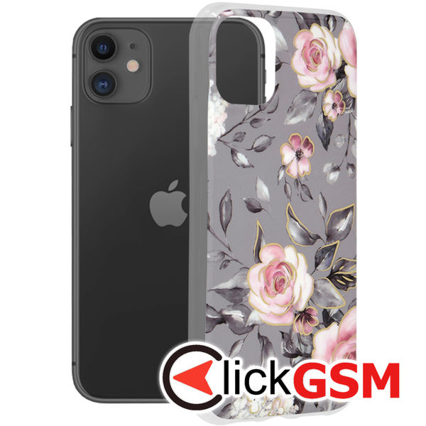 Techsuit - Marble Series - iPhone 11 - Bloom of Ruth Gray