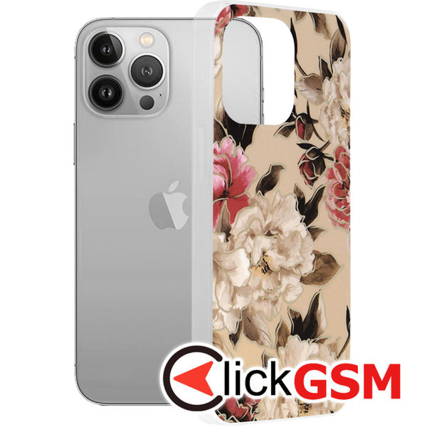 Techsuit - Marble Series - iPhone 13 Pro - Mary Berry Nude
