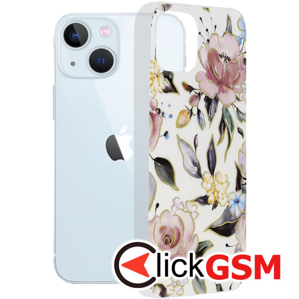 Techsuit - Marble Series - iPhone 13 - Chloe White