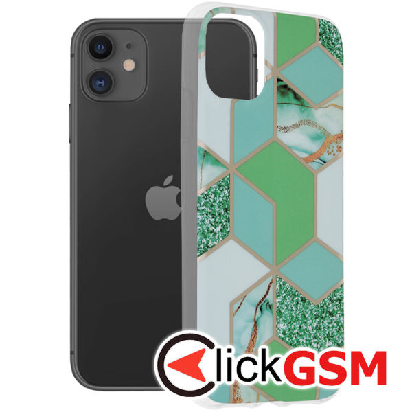 Techsuit - Marble Series - iPhone 11 - Green Hex