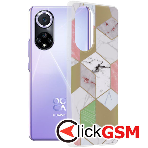 Techsuit - Marble Series - Huawei nova 9 / Honor 50 - Purple Hex