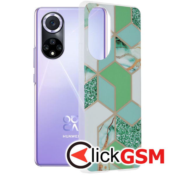 Techsuit - Marble Series - Huawei nova 9 / Honor 50 - Green Hex