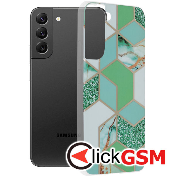 Techsuit - Marble Series - Samsung Galaxy S22 Plus - Green Hex