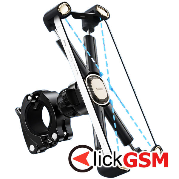 Baseus - Bike Holder (SUQX-01) - "X" Grip for Motorcycle, ATV, Scooter - Black