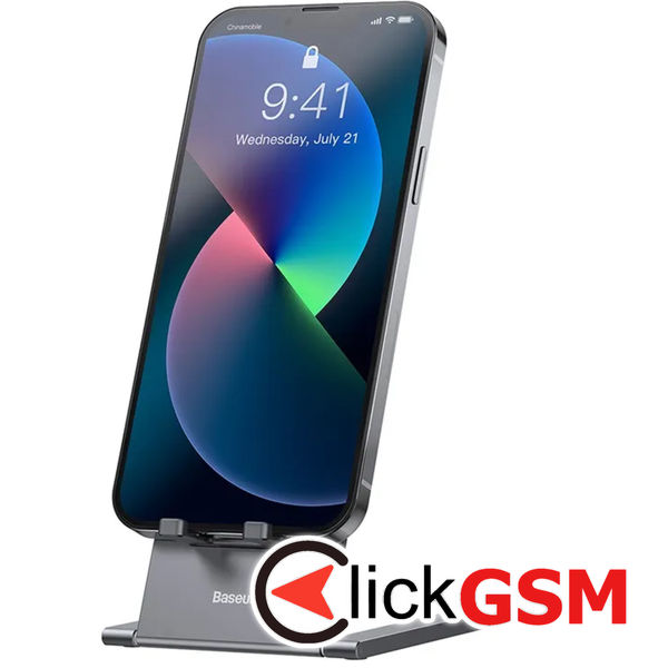 Baseus - Desk Holder Foldable (LUKP000013) - Silicon Pad, for Phone, Tablet - Gray