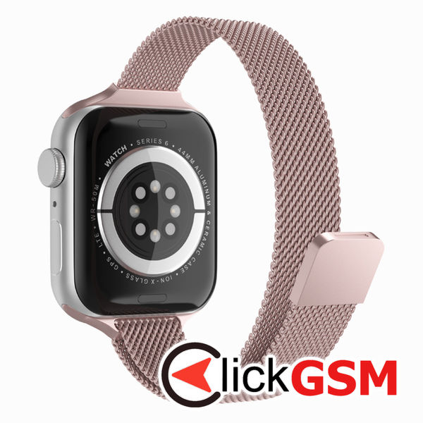 Techsuit - Watchband (W034) - Apple Watch 1/2/3/4/5/6/7/8/9/SE/SE 2/Ultra/Ultra 2 (42/44/45/49mm) - Pink