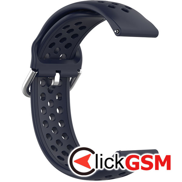 Techsuit - Watchband 20mm (W004) - Samsung Galaxy Watch 4/5/Active 2, Huawei Watch GT 3 (42mm)/GT 3 Pro (43mm) - Dark Blue