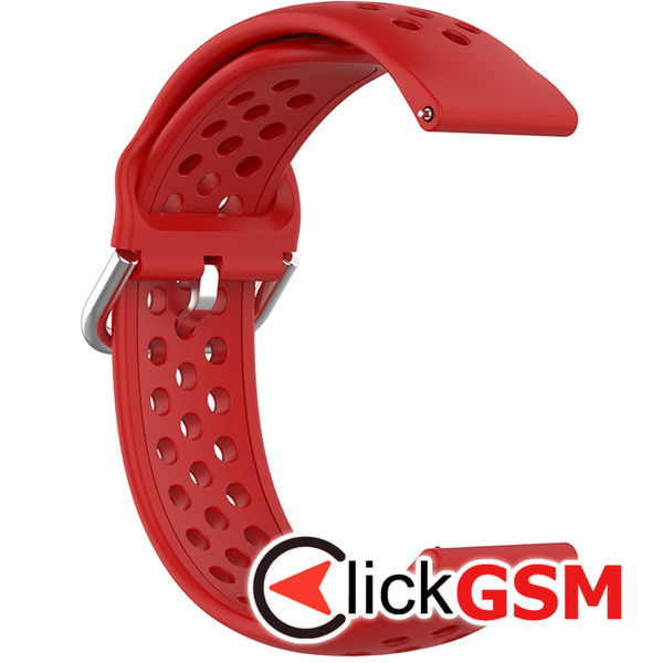 Techsuit - Watchband 22mm (W004) - Samsung Galaxy Watch (46mm)/Watch 3/Gear S3, Huawei Watch GT/GT 2/GT 3 (46mm) - Red