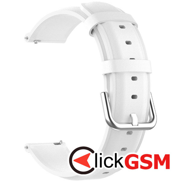 Techsuit - Watchband 22mm (W007PU) - Samsung Galaxy Watch (46mm)/Watch 3/Gear S3, Huawei Watch GT/GT 2/GT 3 (46mm) - White