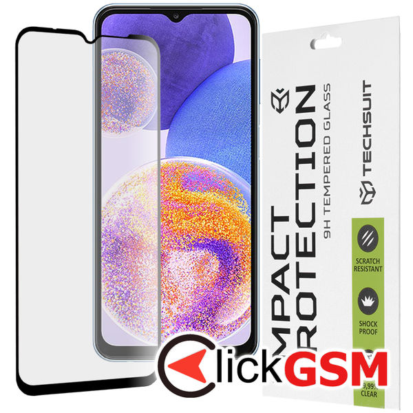 Techsuit - 111D Full Cover / Full Glue Glass - Samsung Galaxy A13 4G / M13 / A23 / A23 5G / F23 / M23 / M33 / F13 - Black