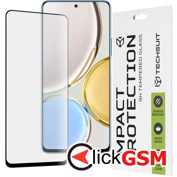 Techsuit - 111D Full Cover / Full Glue Glass - Honor Magic4 Lite - Black