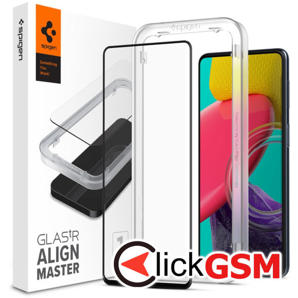 Spigen - Glas.tR Align Master - Samsung Galaxy M53 5G - Black