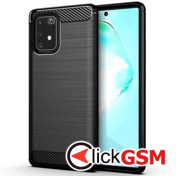 Techsuit - Carbon Silicone - Samsung Galaxy S10 Lite - Black