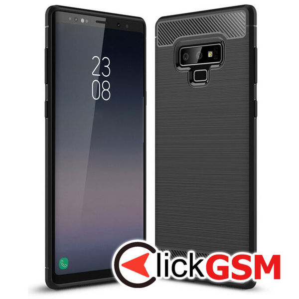 Techsuit - Carbon Silicone - Samsung Galaxy Note 9 - Black