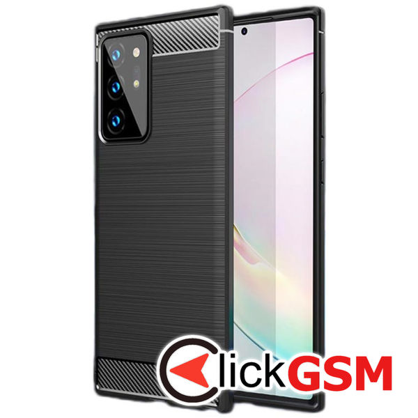 Techsuit - Carbon Silicone - Samsung Galaxy Note 20 Ultra / Note 20 Ultra 5G - Black