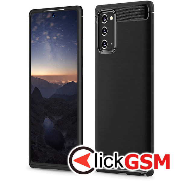 Techsuit - Carbon Silicone - Samsung Galaxy Note 20 / Note 20 5G - Black