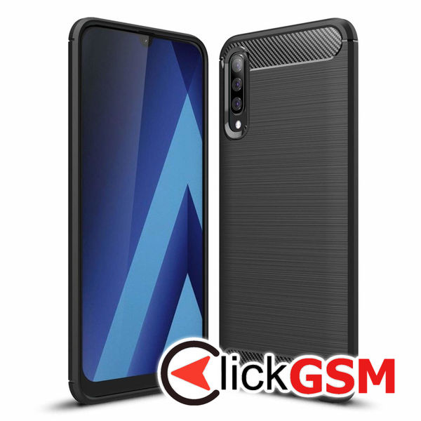 Techsuit - Carbon Silicone - Samsung Galaxy A30s / A50 / A50s - Black