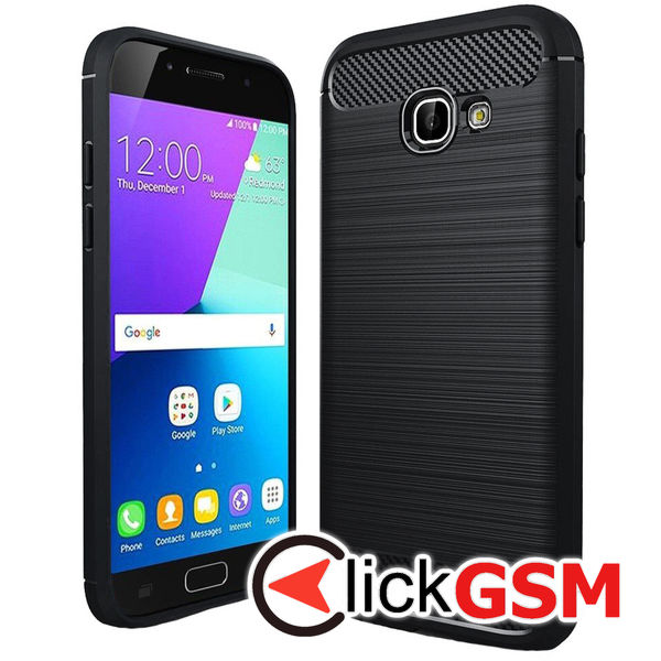 Techsuit - Carbon Silicone - Samsung Galaxy A5 2017 A520 - Black