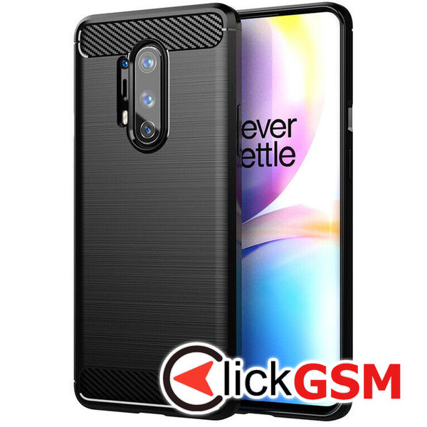 Techsuit - Carbon Silicone - OnePlus 8 Pro - Black