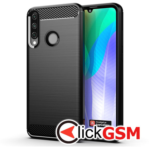 #Techsuit - Carbon Silicone - Huawei Y6p - Black