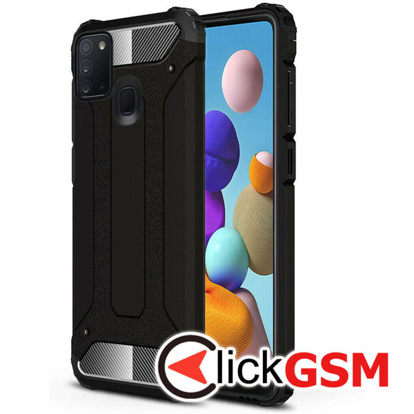 Techsuit - Hybrid Armor - Samsung Galaxy A21s - Black