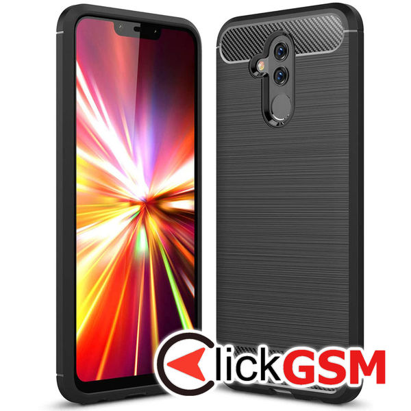 Techsuit - Carbon Silicone - Huawei Mate 20 lite - Black