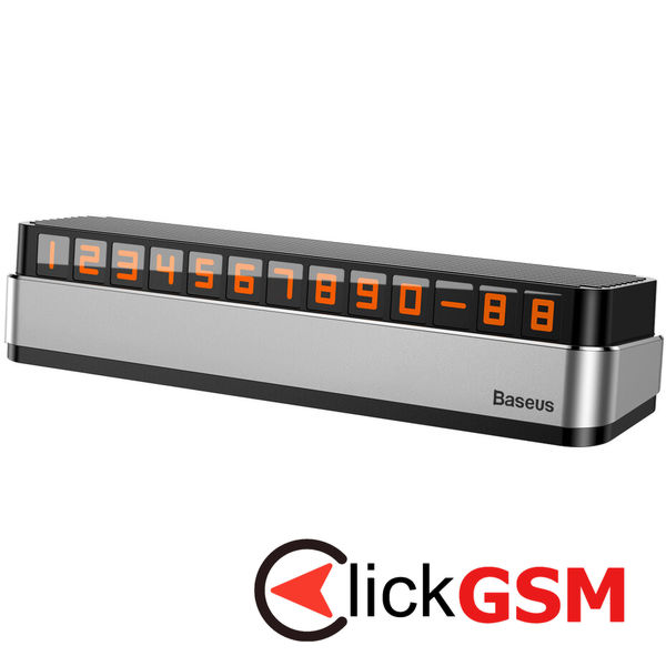Baseus - Parking Number Moonlight Box Series (ACNUM-B0S) - for Dashboard - Silver