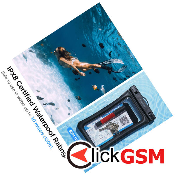 Spigen - Waterproof Case (A610) - IPX8, for Phone, max 6.9 - Black