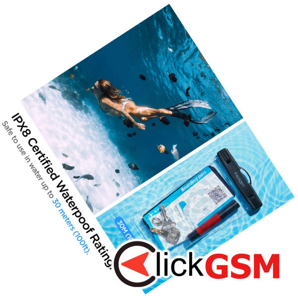 Spigen - Waterproof Case (A601) - IPX8, for Phone 3.5 - 7 - Clear