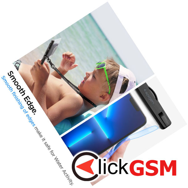 Spigen - Waterproof Case (A601) - IPX8, for Phone 3.5 - 7 - Clear