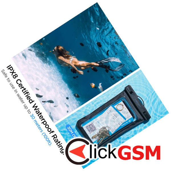 Spigen - Waterproof Case (A601) - IPX8, for Phone 3.5 - 7 - Black