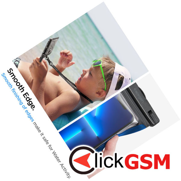 Spigen - Waterproof Case (A601) - IPX8, for Phone 3.5 - 7 - Black