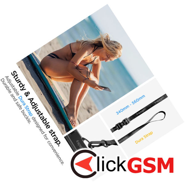 Spigen - Waterproof Case (A601) - IPX8, for Phone 3.5 - 7 - Black