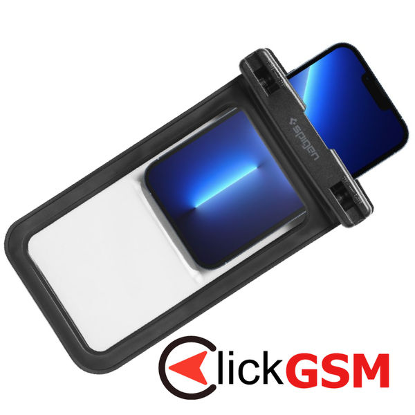 Spigen - (2 pack) Waterproof Case (A601) - IPX8, for Phone 3.5 - 7 - Black