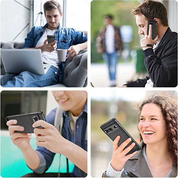 Techsuit - Carbon Silicone - Google Pixel 7 - Black