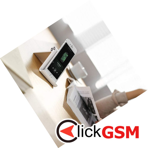 Techsuit - Desk Holder (ABS-BK1) - Folding Feature, for Phone, Tablet, 4 - 7.9 - Black