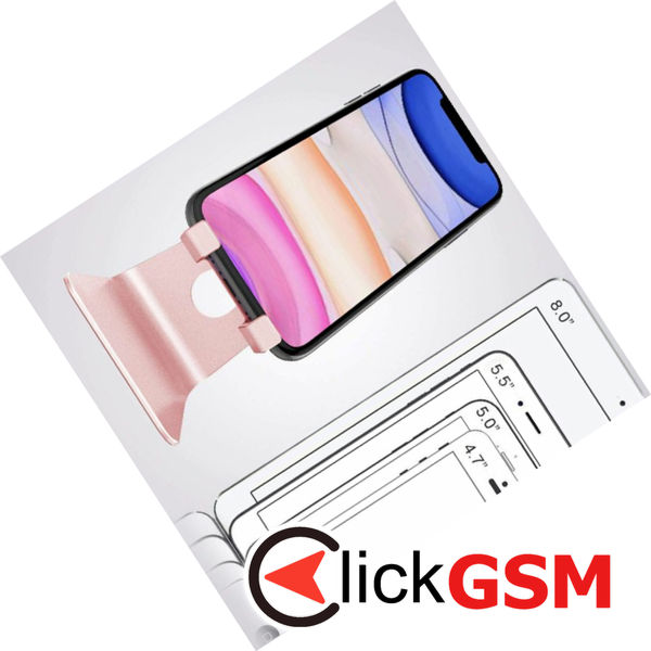 Techsuit - Desk Holder (Z4a) - Folding Feature, for Phone, Tablet, max 8 - Silver