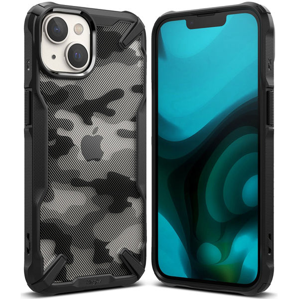 Ringke - Fusion X Design - iPhone 14 Plus - Camo Black