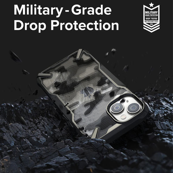 Ringke - Fusion X Design - iPhone 14 Plus - Camo Black