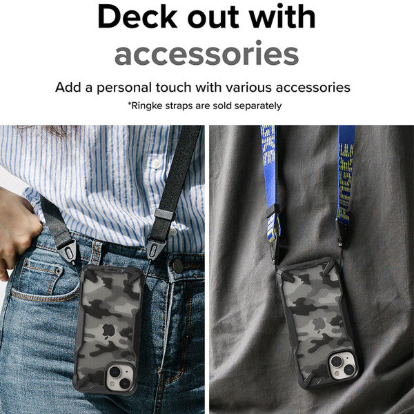 Ringke - Fusion X Design - iPhone 14 Plus - Camo Black