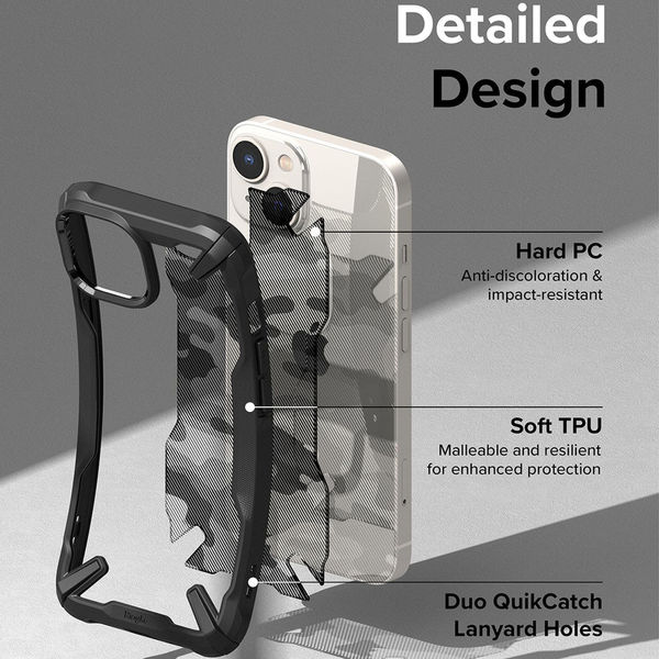 Ringke - Fusion X Design - iPhone 14 Plus - Camo Black