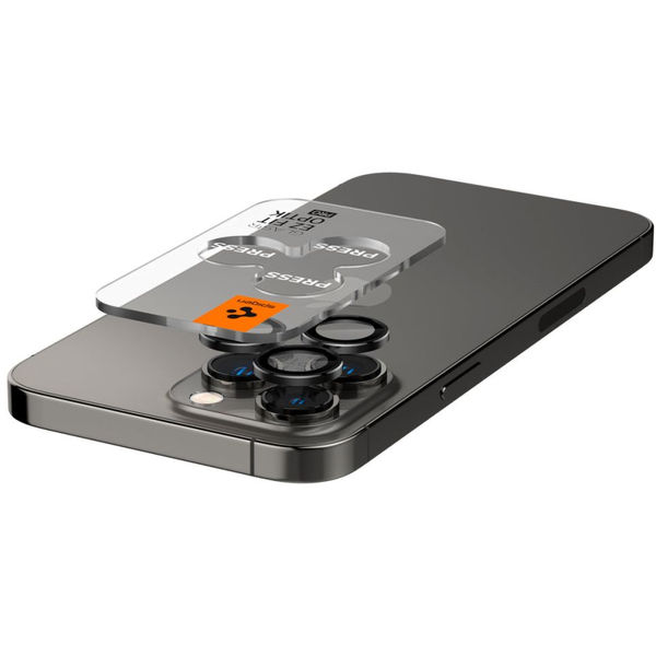 Spigen - Optik.tR EZ Fit Pro Camera Glass (2 pack) - iPhone 14 Pro / iPhone 14 Pro Max - Black