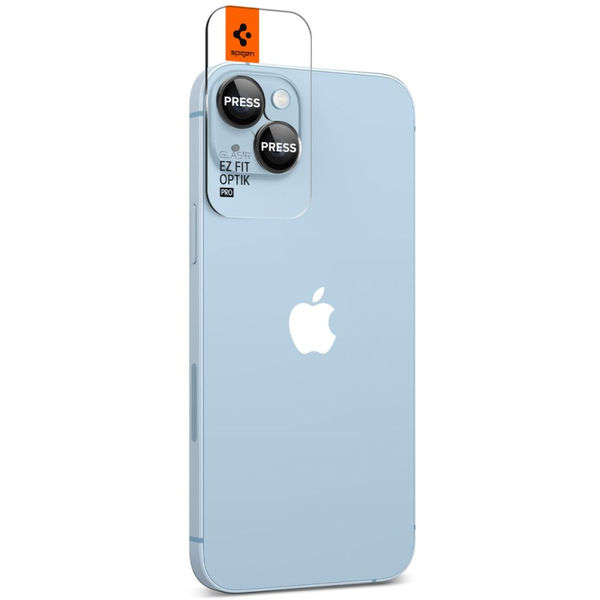 Spigen - Optik.tR EZ Fit Pro Camera Glass (2 pack) - iPhone 14 / iPhone 14 Plus - Black